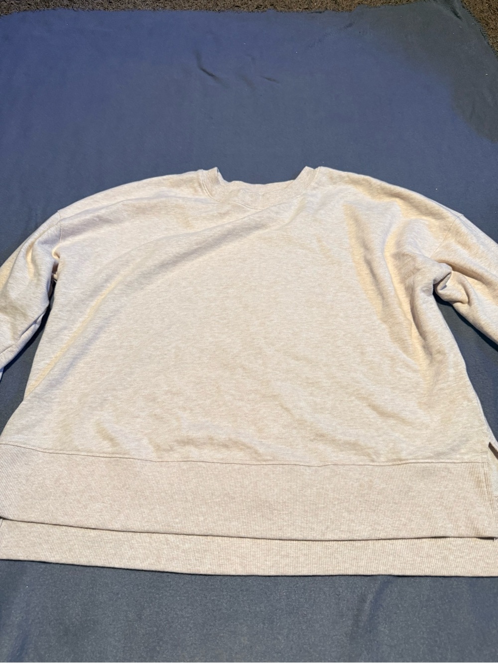 Time and Tru Light Beige Crew Neck Sweater